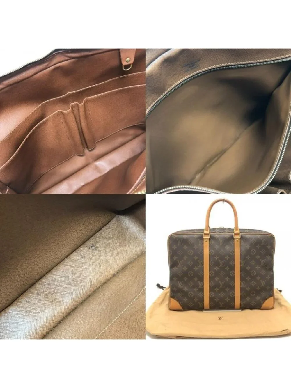 Louis Vuitton Business Bag Porte Documents Voyage Monogram Canvas Brown